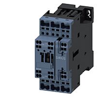 SIEMENS Stykač AC-3, 9A/4kW/400V, 3pólový, DC 24V, 1 NO + 1 NC, pružinová svorka