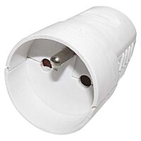 EMOS Zásuvka-spojka 250V/16A YC-FAX-4 plast IP20 bílá