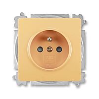 ABB SWING Zásuvka 6619G-A06357 D1 s clonkami IP40, béžová