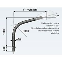 AMACO Výložník V1/89 - 1000 obloukový, žárový zinek