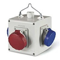 SCAME Kostka závěsná 4x230V/16A IP54