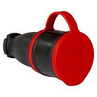 TP ELECTRIC Spojka 116-VG 16A/250V guma IP44 černá
