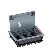 LEGRAND Krabice podlahová 12M rám + kryt zdvojený, plast, IP20