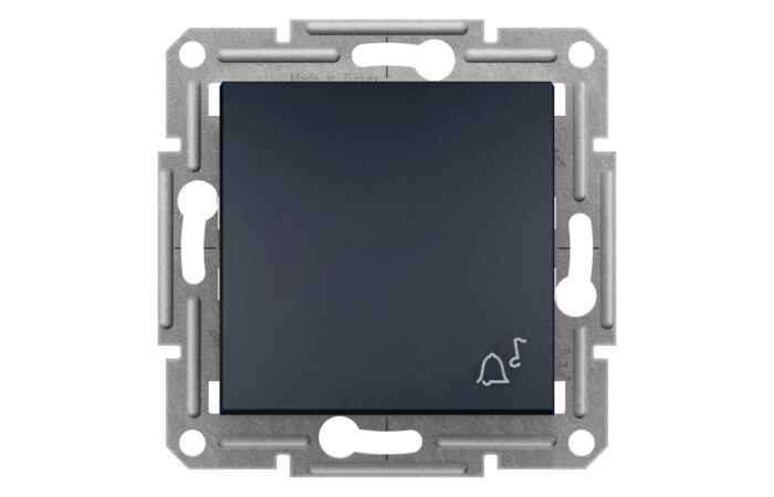 SCHNEIDER Asfora Ovládač tlačítkový zvonek 1/0 bezšroubový, antracit