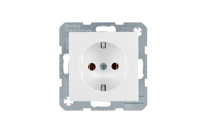 Zásuvka, SCHUKO, bezšroub. svorky, Berke