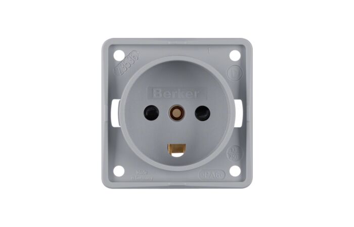 Zásuvka s ochr. kontaktem, DK, Integro p