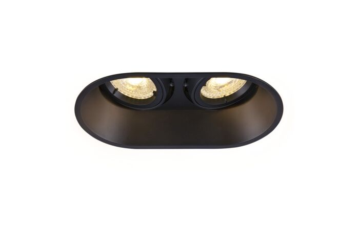 SLV Svítidlo HORN double QPAR51 25W GU10 zápustné IP20 černá