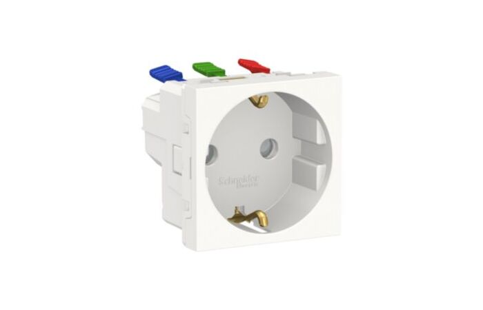 UZásuvka SCHUKO 2P+E 250V/16A clonky