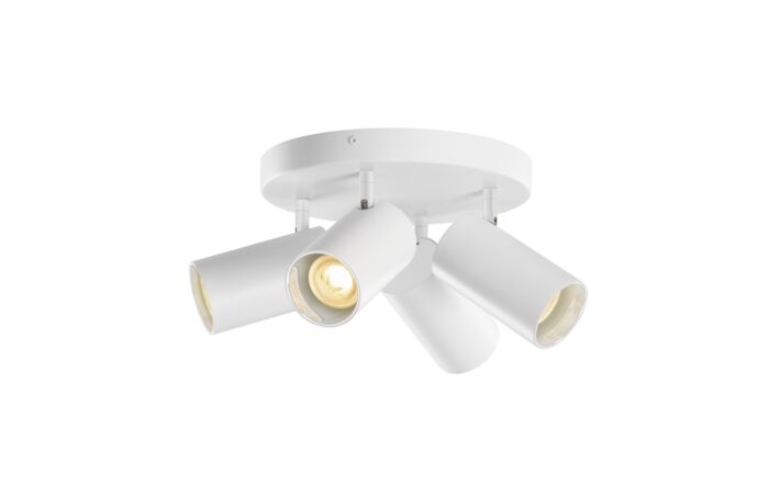 SLV Svítidlo ASTO TUBE 10Wx4 GU10 stropní kulaté IP20 bílá