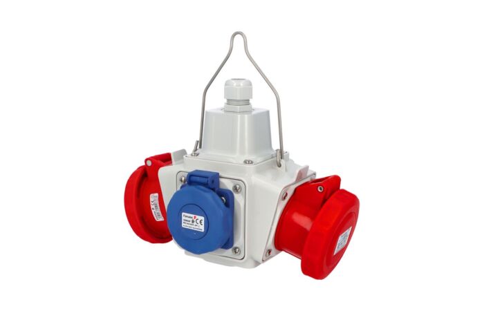 FAMATEL BOX zásuvkový závěsný PowerBOX pb4006 2x230V, 2x400V/16A/5 IP65