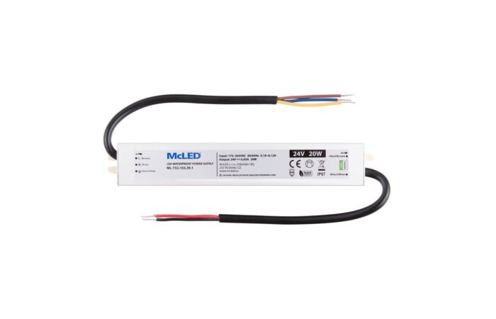 MCLED Napaječ LED 20W 24V/0,83A IP67 ML-732.103.39.1