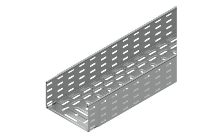 KOPOS Žlab KZI 110X200X0.75_S kabelový s integrovanou spojkou 200x110 mm, Sendzimir, délka 3 m