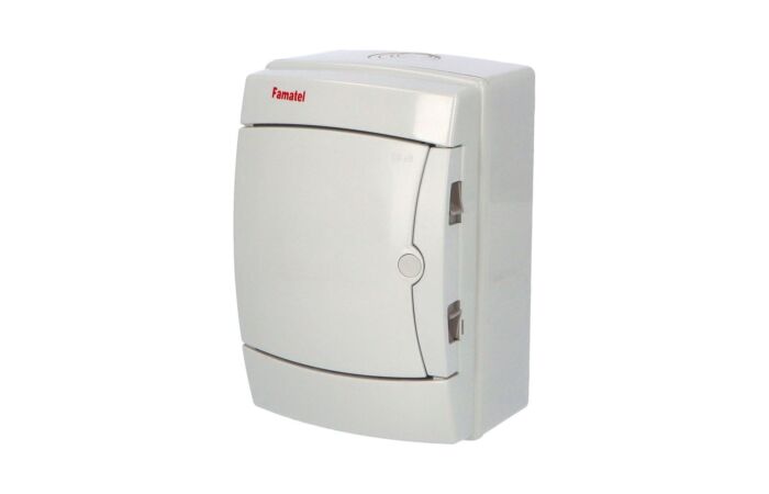 FAMATEL Skříň ACQUA 3904-TB, 4TE, 215x145x110mm, neprůhledná plastová dvířka, IP65