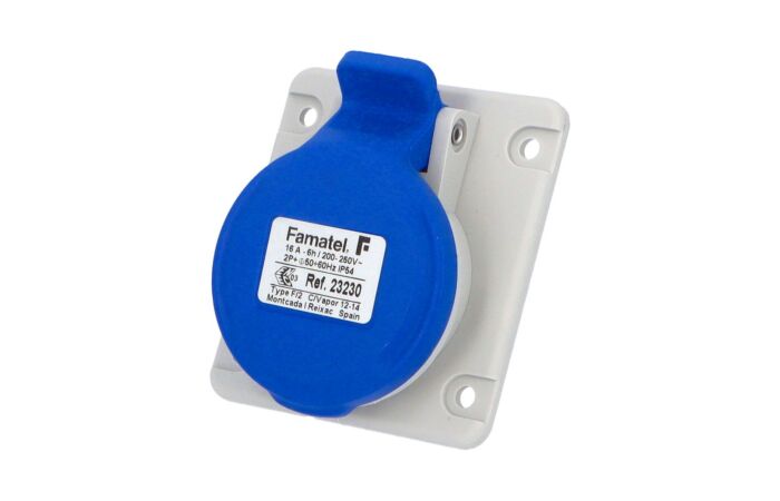 FAMATEL Zásuvka 23230 16/230V 3pól IP44 vestavná