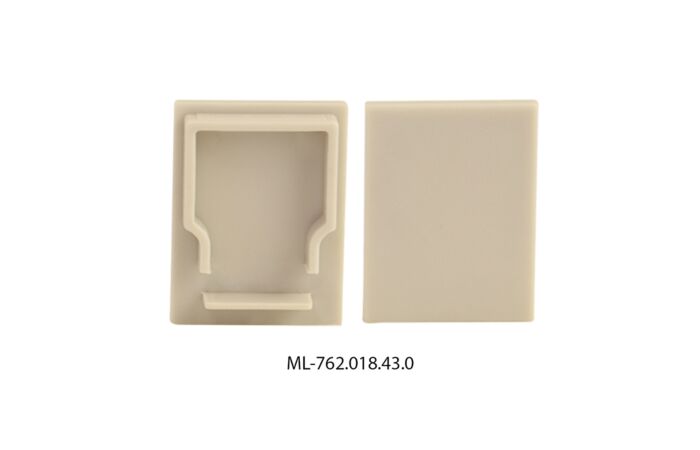 MCLED Koncovka pro ZR bez otvoru šedá