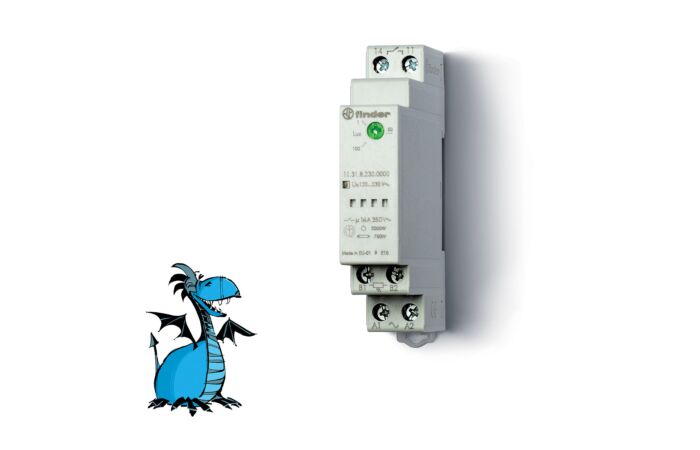 FINDER Soumrakový spínač 11.31.8.230.0000, 1P/16A, 230V AC