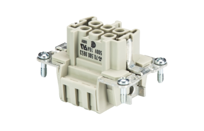 WIELAND Díl pro konektor 6pólový+PE pro 16A 500V zásuvkový bezšroubové připojení