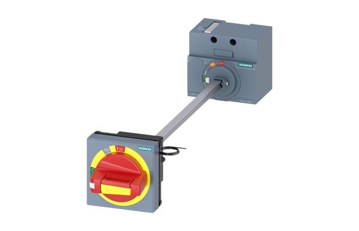 SIEMENS Otočný pohon spojky dveří nouzové vypnutí IEC IP65 s uzamykáním dveří sada osvětl.