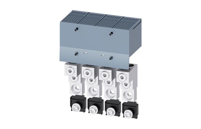 SIEMENS Svorka pro připojení vodičů s kruhovým průřezem 2 kabely 4 ks příslušenství k 3VA1 400/630 3VA2 400/630