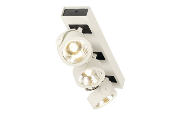 SLV Svítidlo LED KALU 3 47W 3000lm 3000K 60° nástěnné typ 3x reflektor IP20 bílá/černá