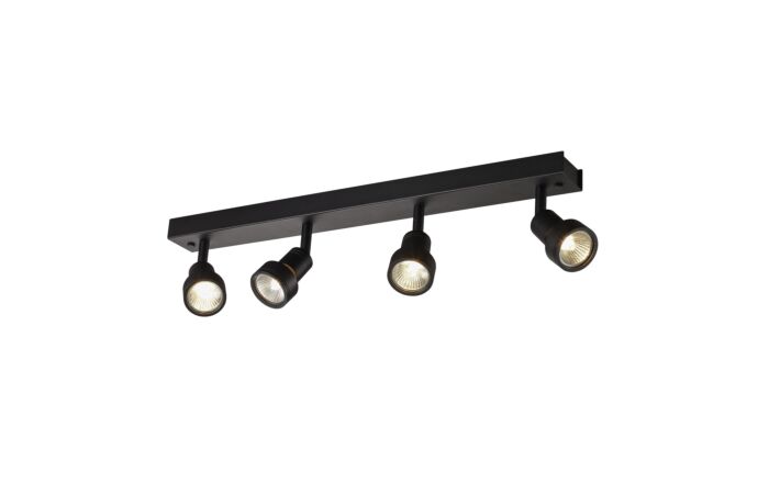 SLV Svítidlo PURI CW 50Wx4 GU10 nástěnné typ 4x reflektor IP20 černá