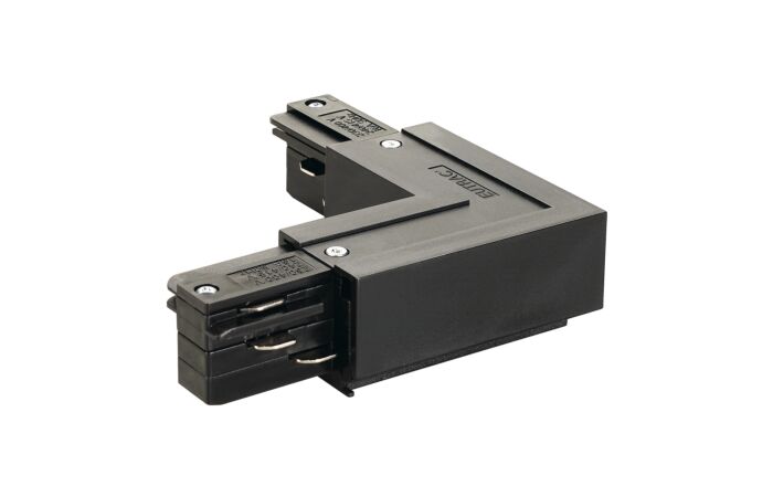 SLV Spojka EUTRAC L plast rohová vnější uzemnění s možností napájení IP20 černá