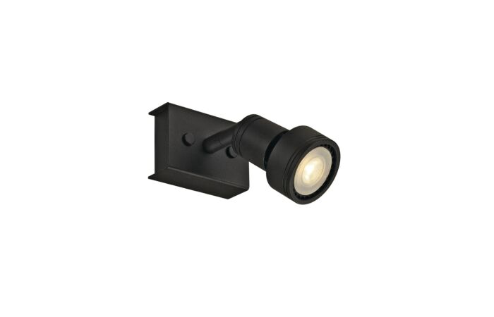 SLV Svítidlo PURI 1 50W GU10 nástěnné typ reflektor IP20 černá
