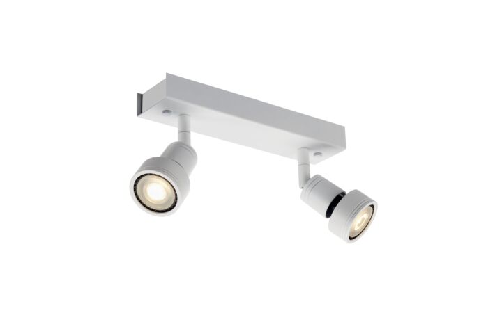SLV Svítidlo PURI 2 50Wx2 GU10 nástěnné typ 2x reflektor IP20 bílá