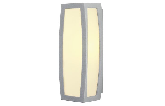 SLV Svítidlo MERIDIAN BOX 25W E27 nástěnné senzor pohybu IP54 šedá