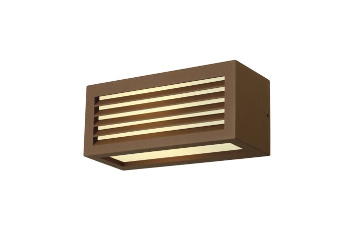 SLV Svítidlo BOX_L 18W E27 IP54 hnědá měděná