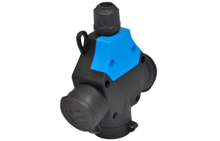 TP ELECTRIC Trojzásuvka 3 x 2P+T gumová