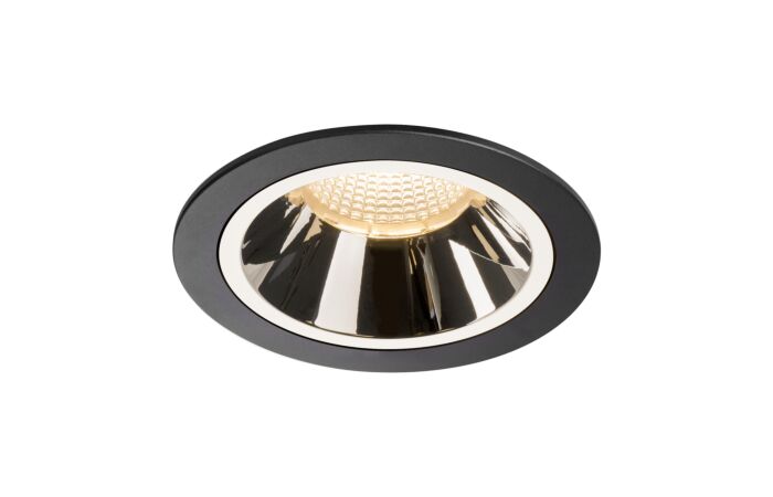 NUMINOS® DL L, vnitřní LED zápustné stropní svítidlo černá/chrom 2700 K 20°