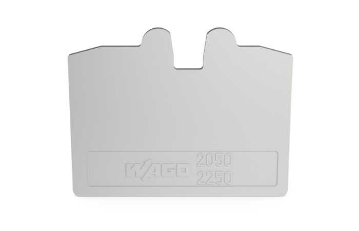 WAGO Bočnice 2050-1291 koncová a separátor 1,1 mm, šedá