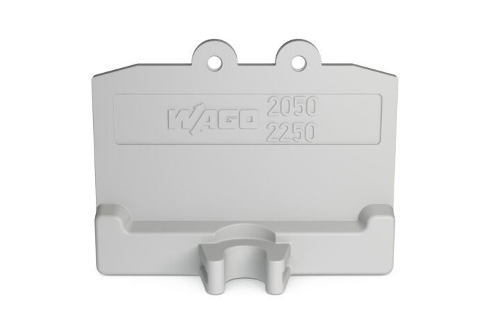WAGO Bočnice 2050-381 koncová s upevňovací přírubou 1,3 mm, šedá