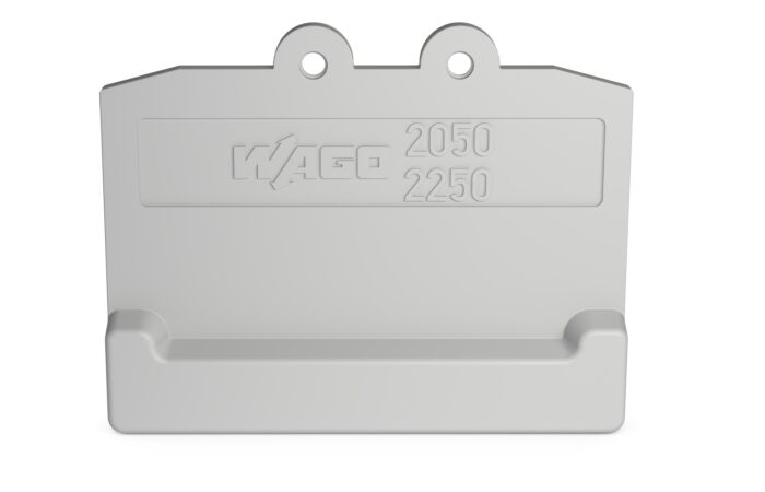 WAGO Bočnice 2050-391 koncová pro svorky se západkou 3,4 mm, šedá