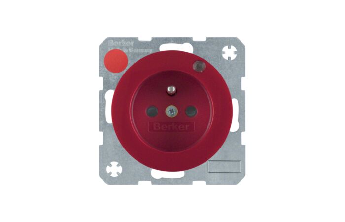 Zásuvka se zemnicím kolíkem a LED kontro