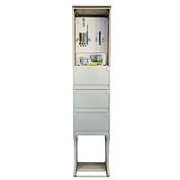ESTA Skříň ER212/NKP7P 63A QM 3f 1/2S FVE UNI (ČEZ/EG.D) elektroměrová pro fotovoltaiku, v pilíři, s vypínačem