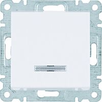 HAGER Spínač LUMINA WL0210 řazení 1So 10A 250V podsvětlení IP20 bílá lesk