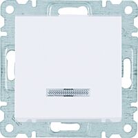 HAGER Spínač LUMINA WL0220 řazení 6So 10A 250V podsvětlení IP20 bílá lesk
