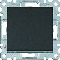 HAGER Spínač LUMINA WL0013 1-pólový řazení 1 10A 250V IP20 černá mat