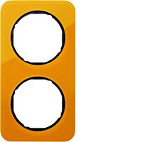 Rámeček 2-násobný, Berker R.1, oranžová