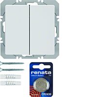 KNX RF tlačítko bezdrátové 2-násobné nás