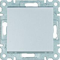 HAGER Spínač LUMINA WL0012 1-pólový řazení 1 10A 250V IP20 stříbrná mat