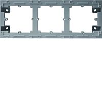 HAGER Krabice LUMINA WL5832 3-násobná nástěnná IP20 stříbrná mat