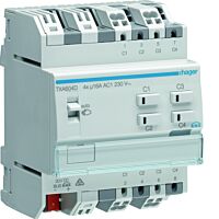 Spínaný žaluziový výstup KNX easy, 4-nás