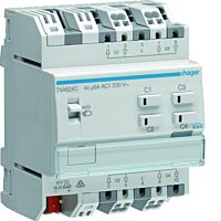 Spínaný žaluziový výstup KNX easy, 4-nás