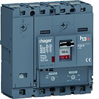 Kompaktní jistič h3+ P160 TM 25 kA, 4-pó