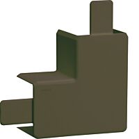 Plochý roh kanálu LF 20x35, hnědá