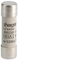 HAGER Pojistka LF445G, velikost 14x51, 45A gG, válcová (balení 10ks)