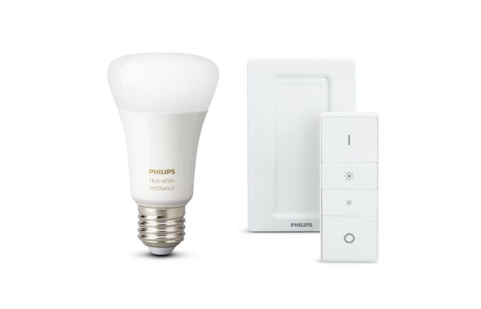HUE Žárovka LED White Ambiance Bluetooth 8,5W-60 E27 806lm 2200K-6500K + ovladač Dimmer Switch IP20